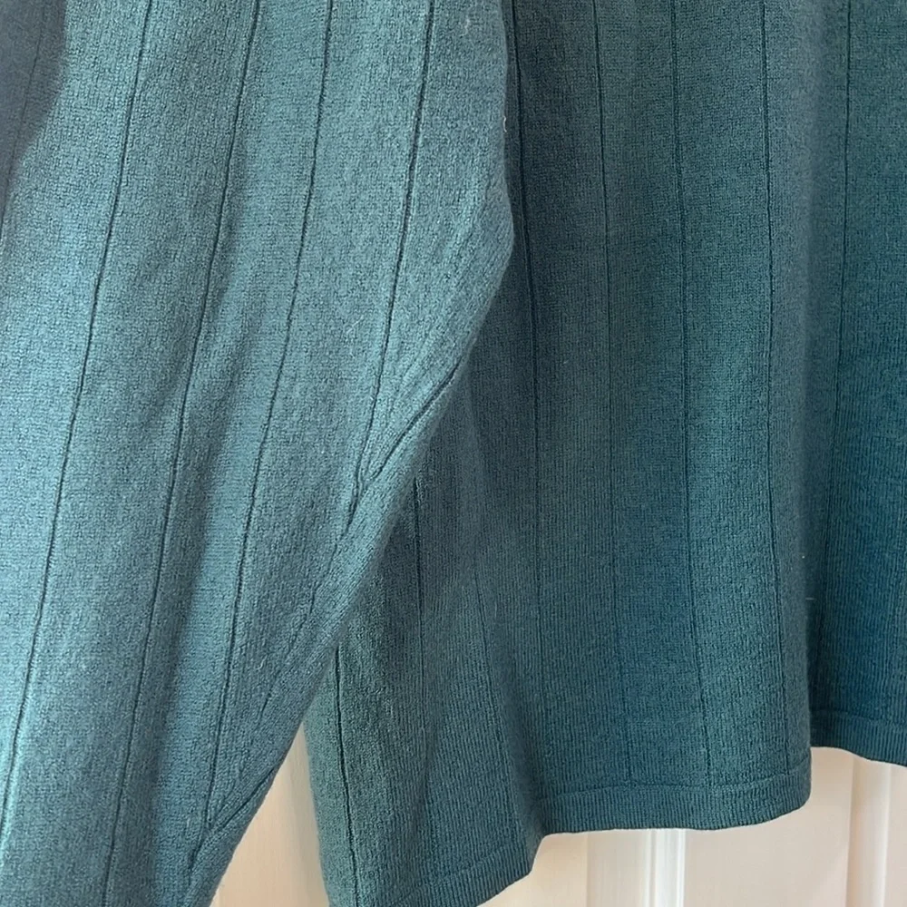 Vintage Banana Republic Extra Fine Merino Wool Teal Sweater - Size Large (?)